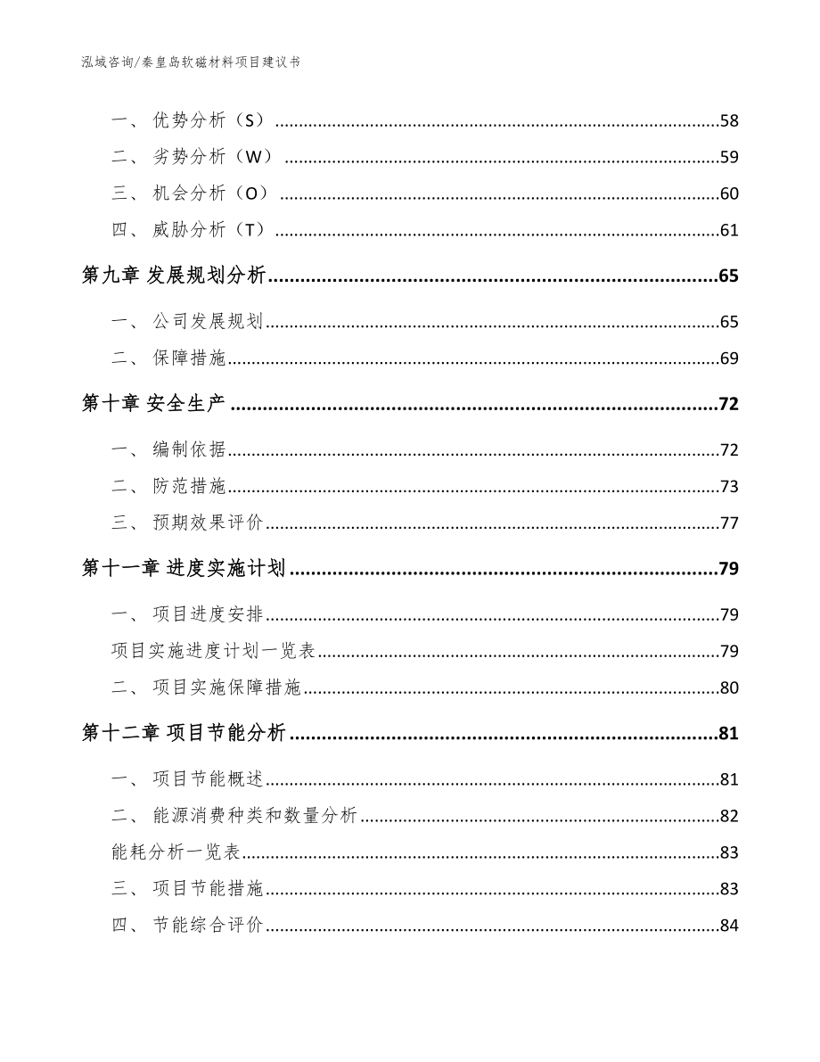 秦皇岛软磁材料项目建议书【参考范文】_第3页