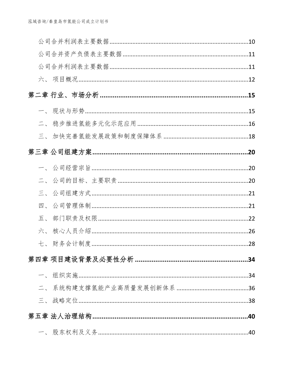 秦皇岛市氢能公司成立计划书_模板范文_第4页