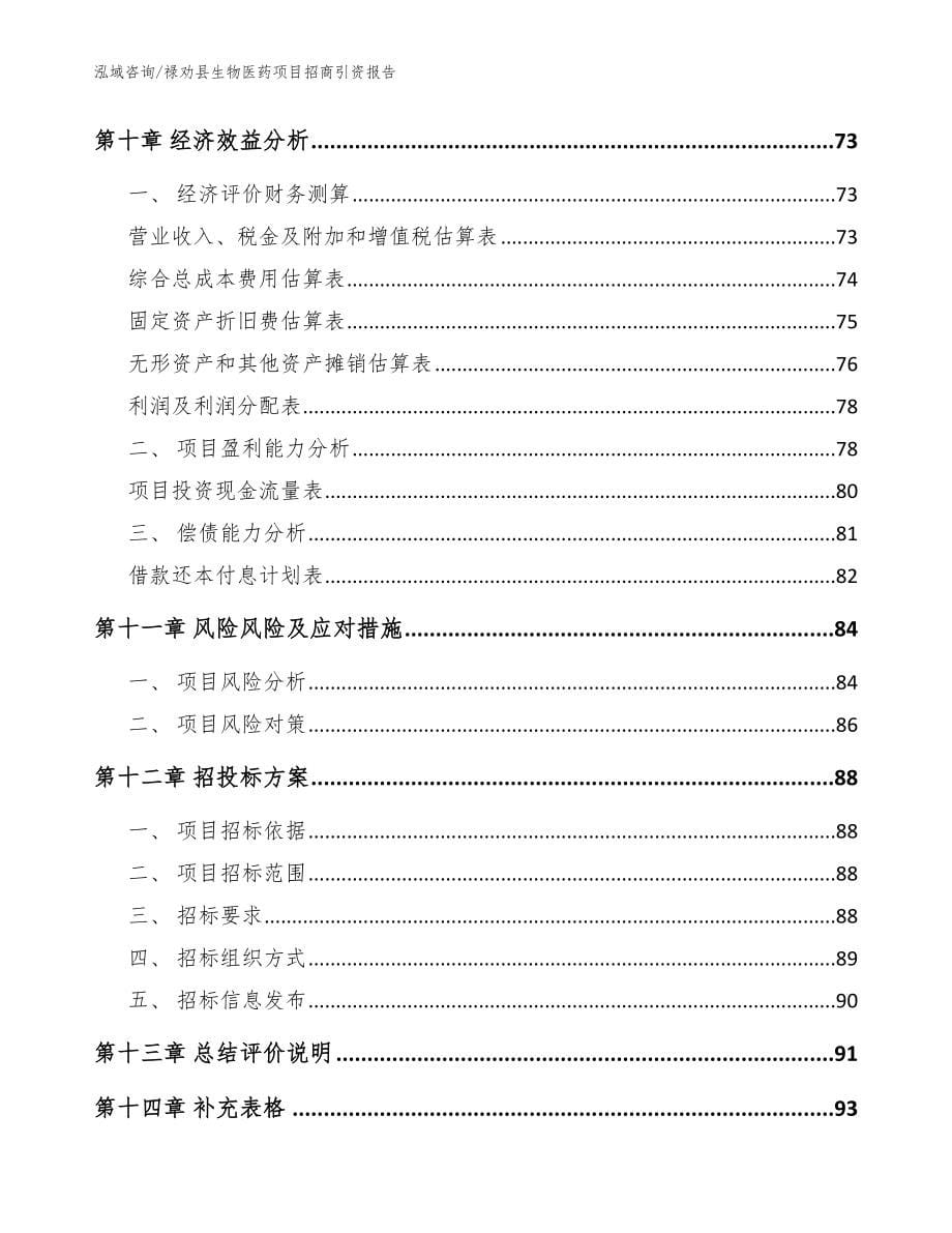 禄劝县生物医药项目招商引资报告参考模板_第5页