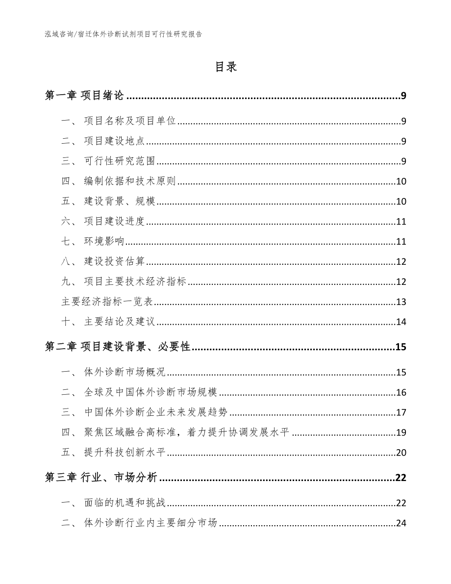 宿迁体外诊断试剂项目可行性研究报告_第2页