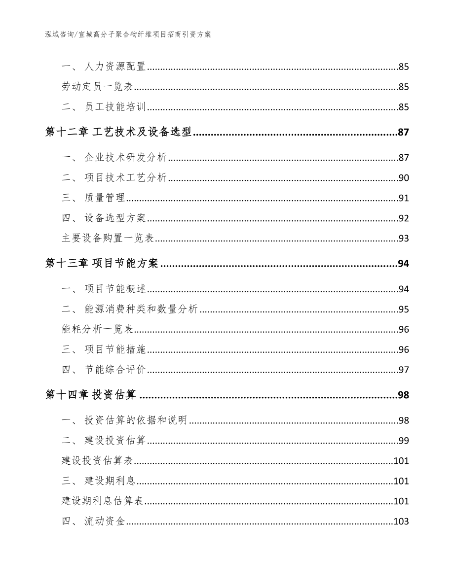 宣城高分子聚合物纤维项目招商引资方案【范文】_第4页