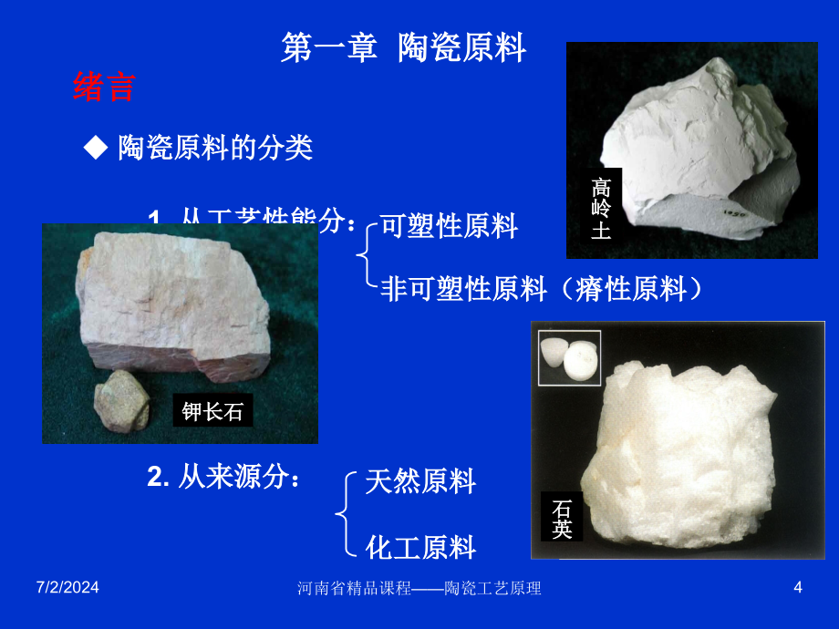 无机材料工艺学--原料-SS课件_第4页