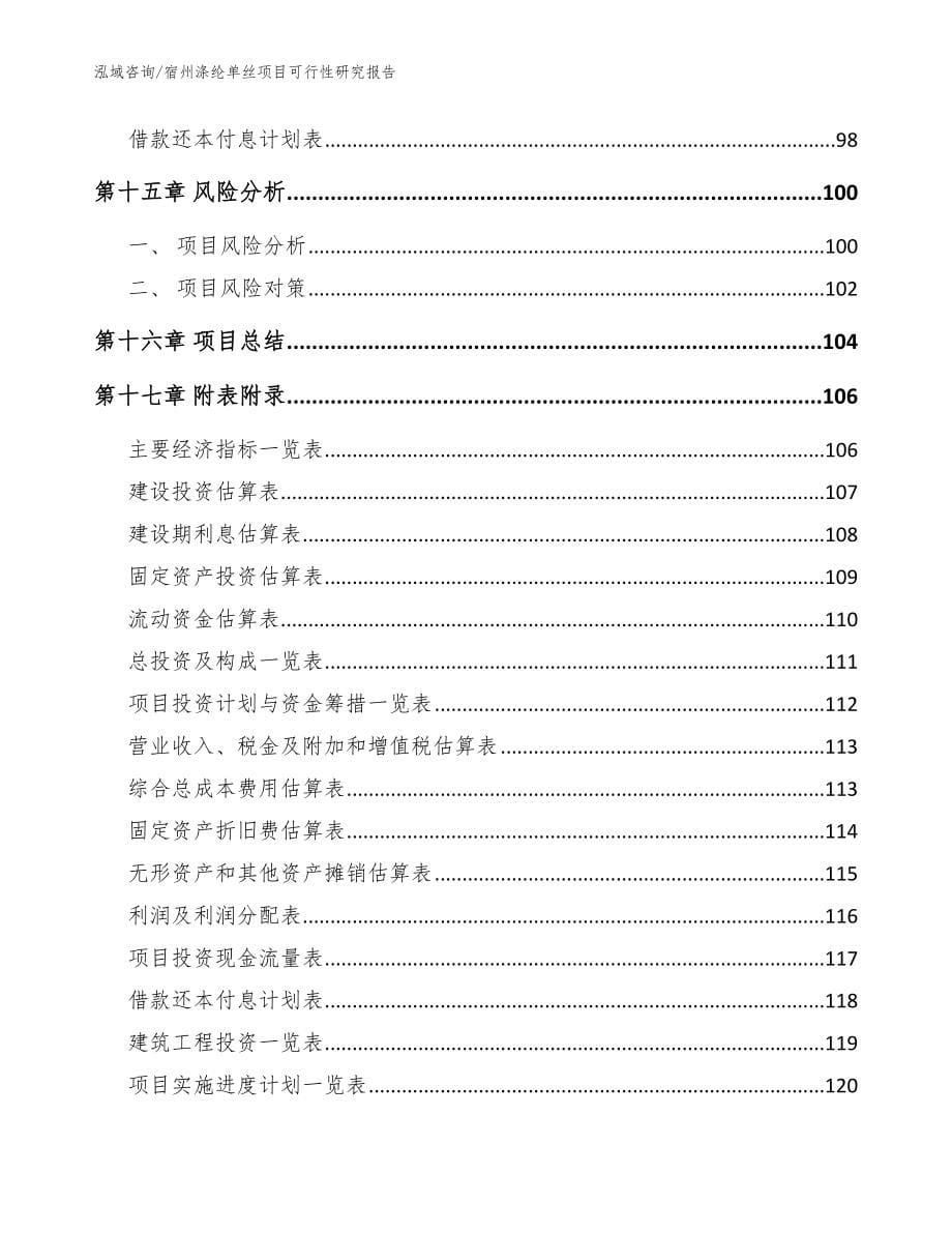 宿州涤纶单丝项目可行性研究报告【模板参考】_第5页