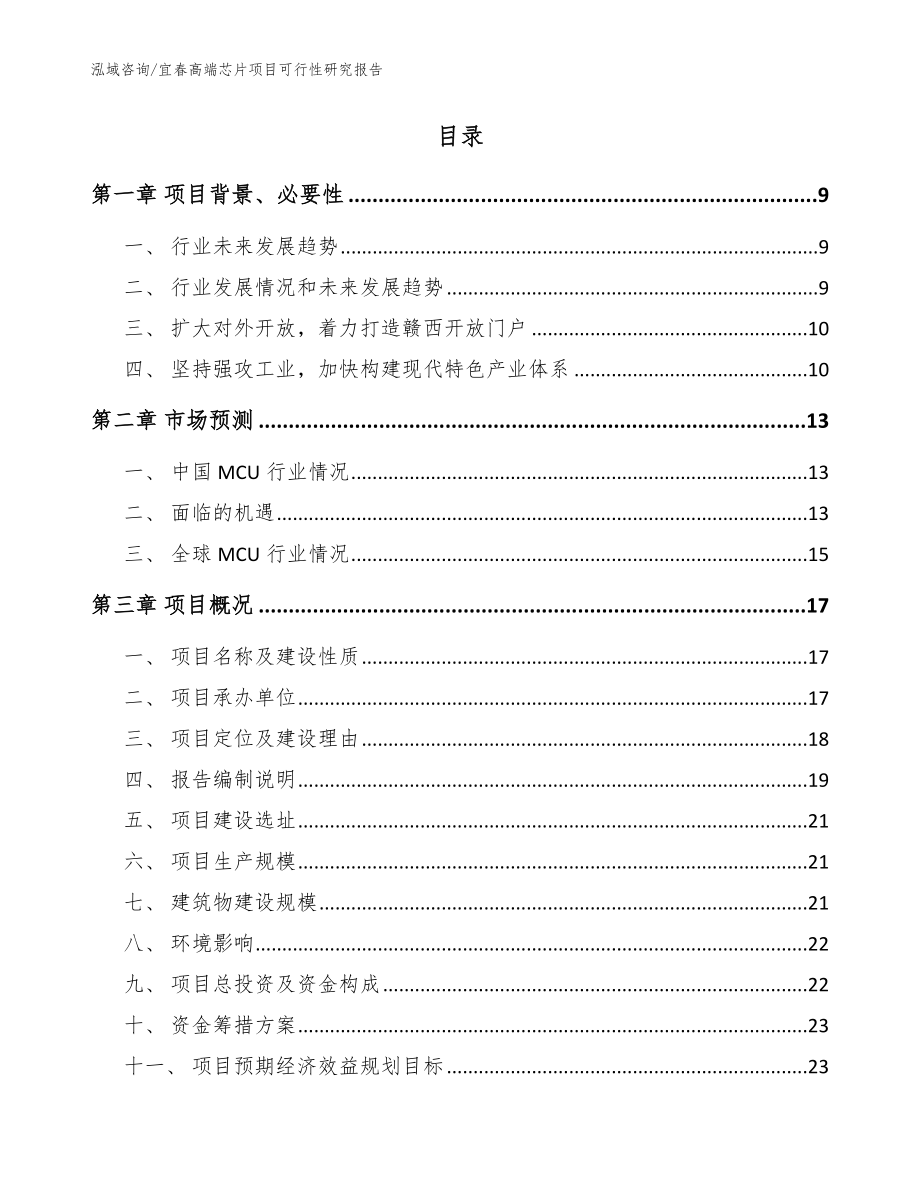 宜春高端芯片项目可行性研究报告（模板范本）_第3页