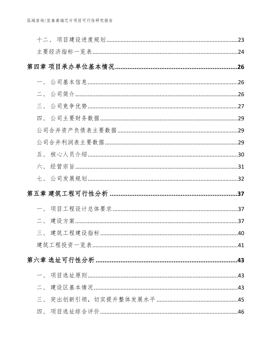 宜春高端芯片项目可行性研究报告（模板范本）_第4页