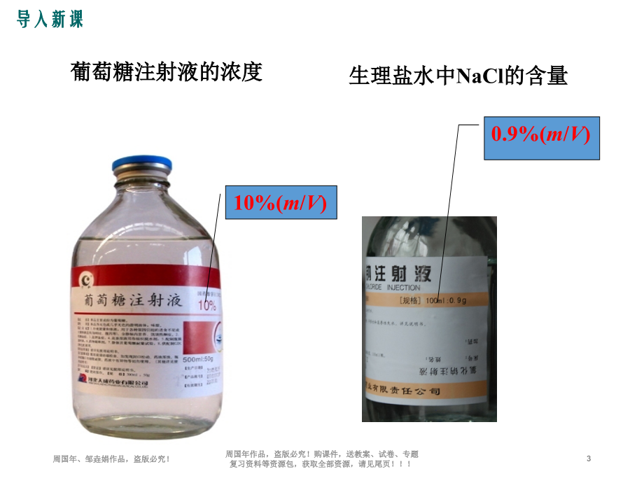 最新人教版九年级化学溶液的浓度(2课时)ppt优质教学课件_第3页