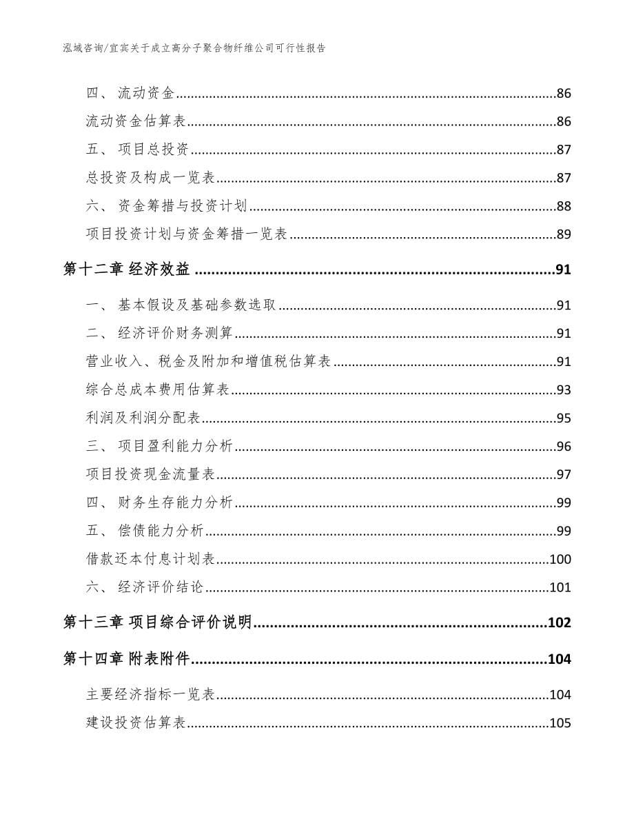 宜宾关于成立高分子聚合物纤维公司可行性报告_第5页