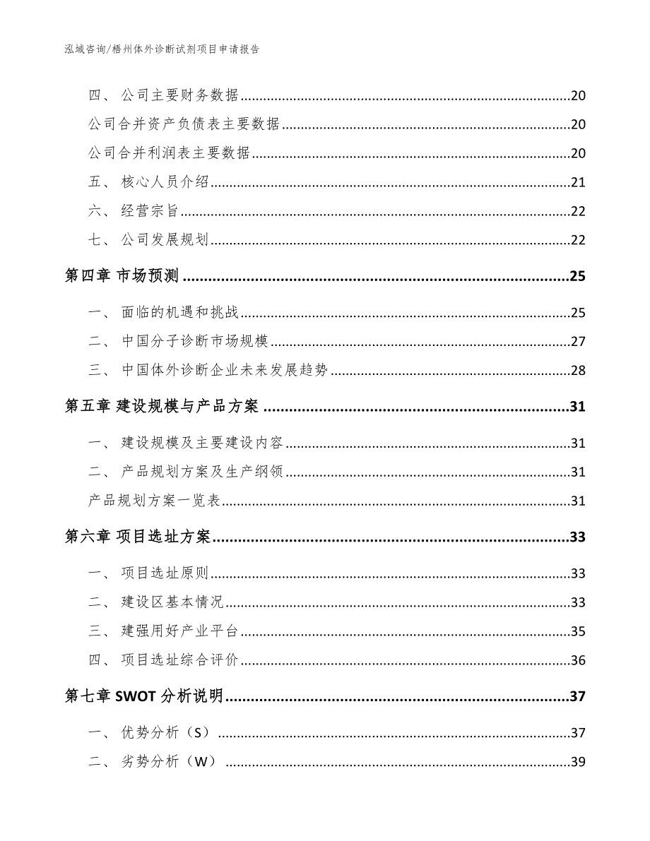 梧州体外诊断试剂项目申请报告_第2页