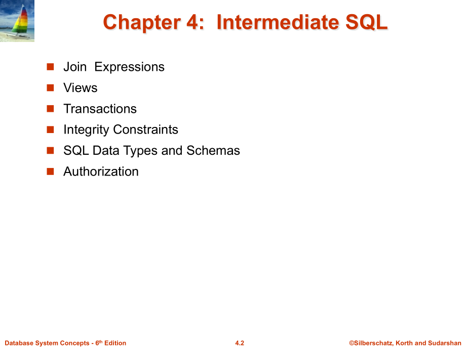 山东大学数据库系统英语课件04中级SQL_第2页