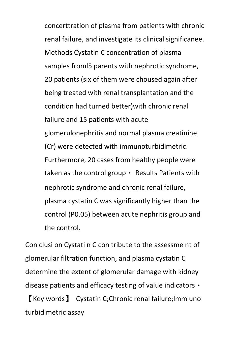 血浆胱抑素C在慢性肾功能衰竭中的临床应用_第2页