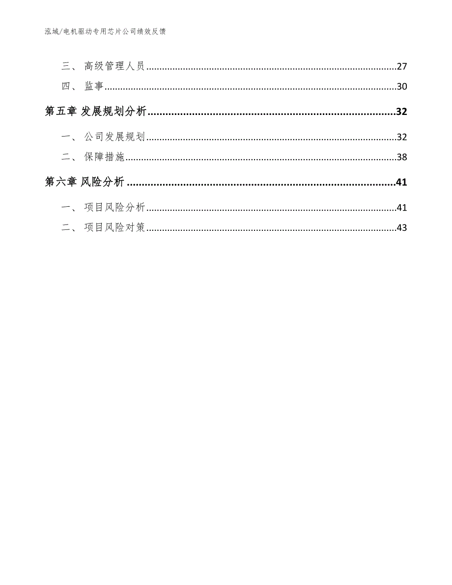 电机驱动专用芯片公司绩效反馈_范文_第2页