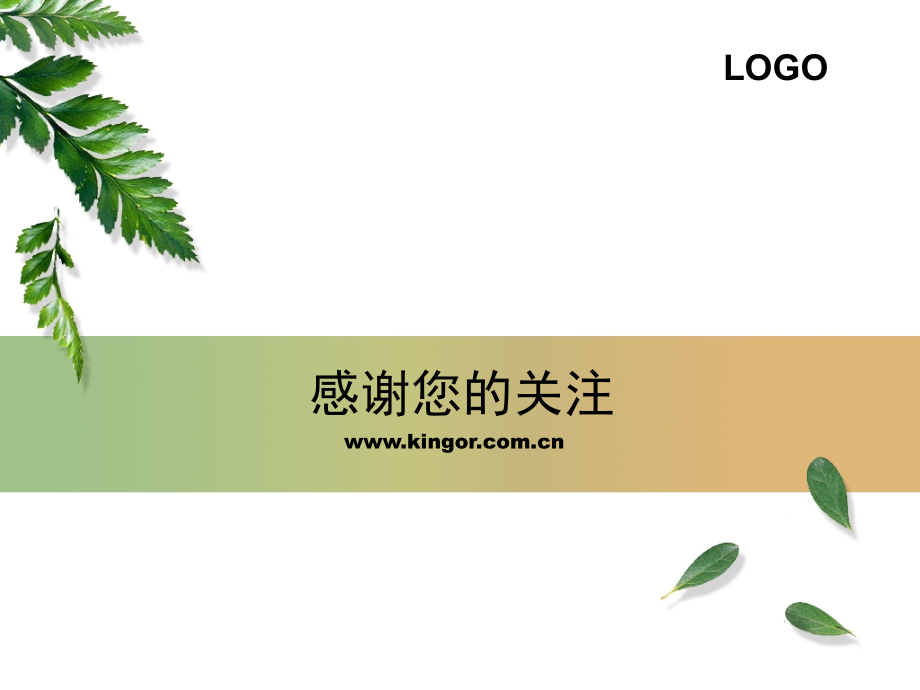 清雅树叶植物PPT模板_第4页