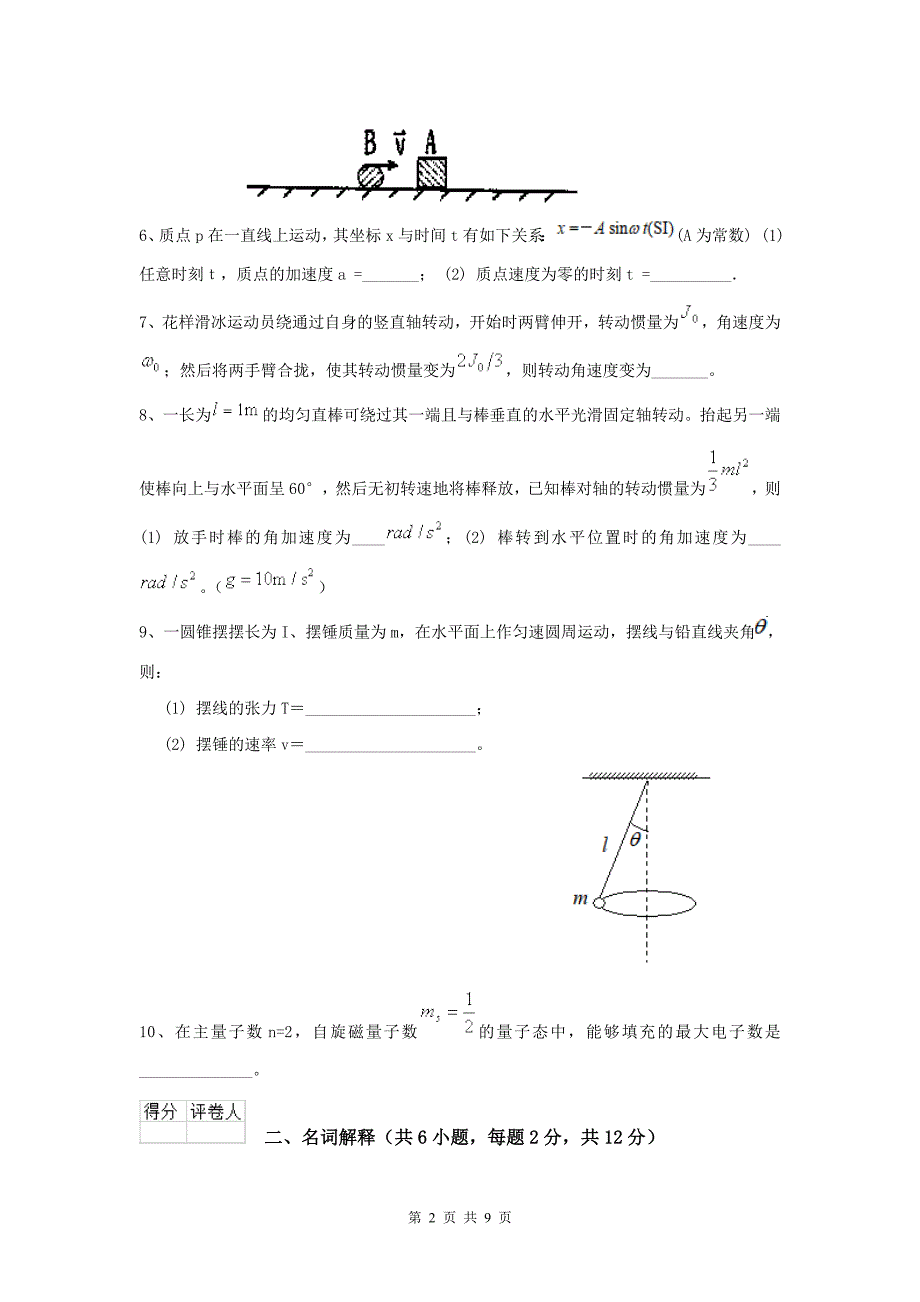 大学大气科学专业《大学物理(二)》月考试卷D卷-附答案_第2页