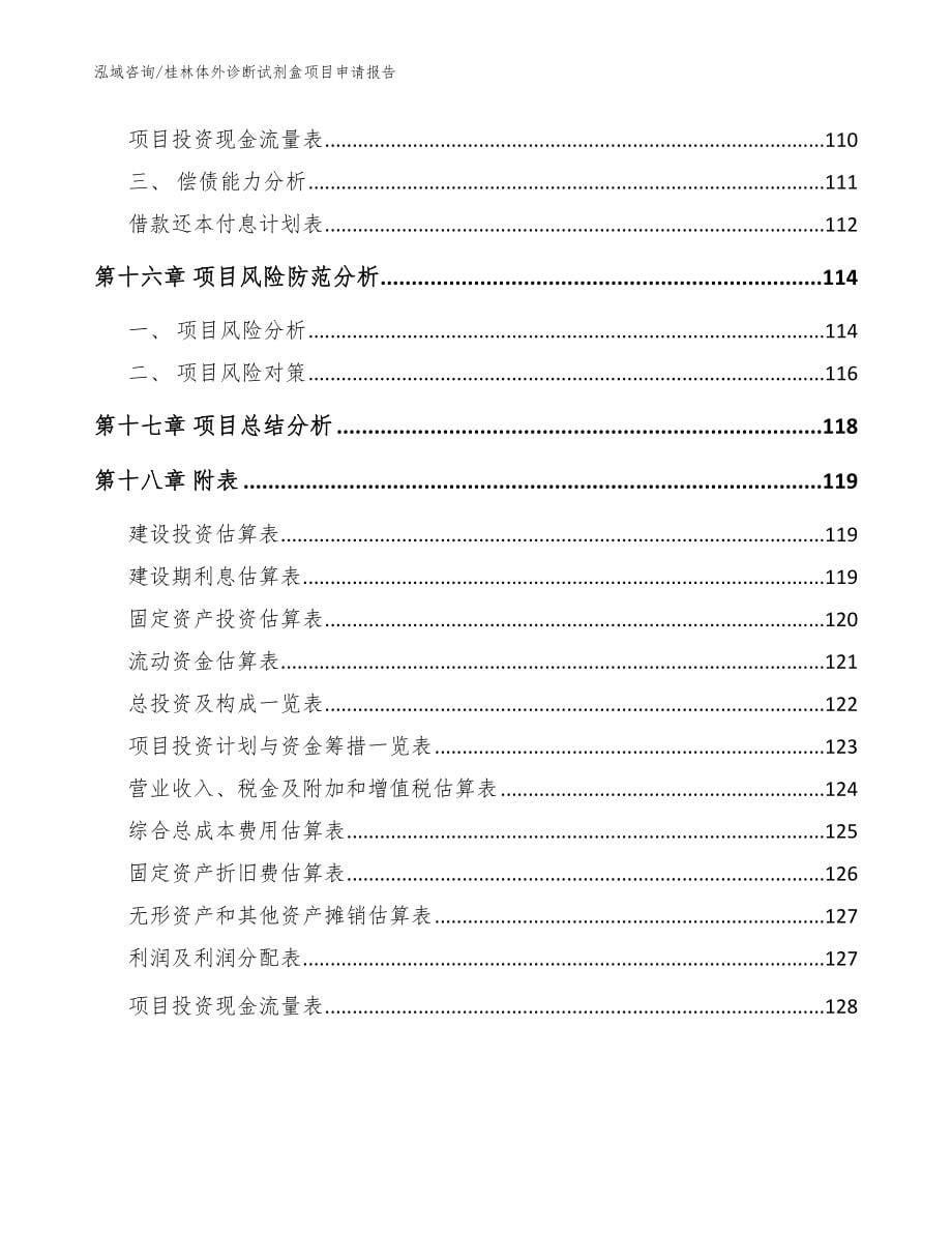 桂林体外诊断试剂盒项目申请报告_第5页