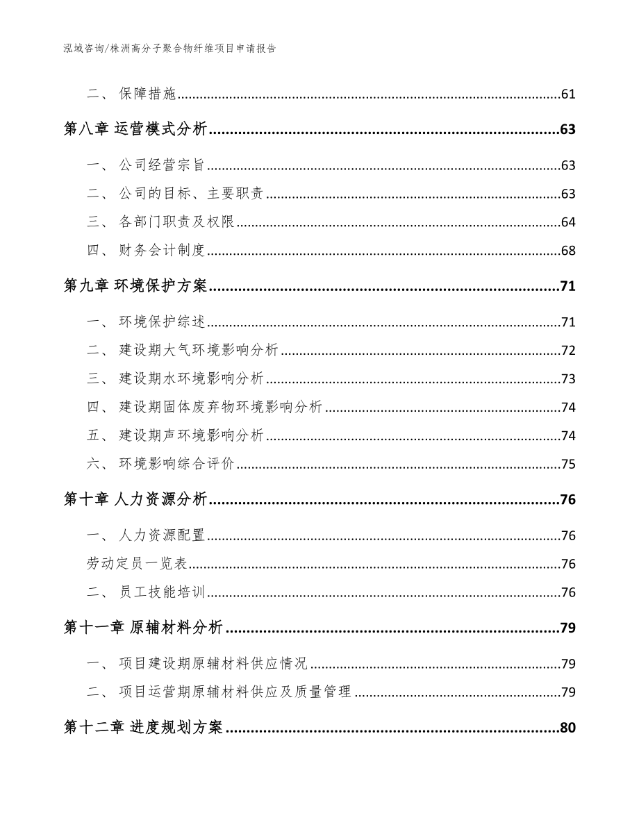 株洲高分子聚合物纤维项目申请报告模板_第4页