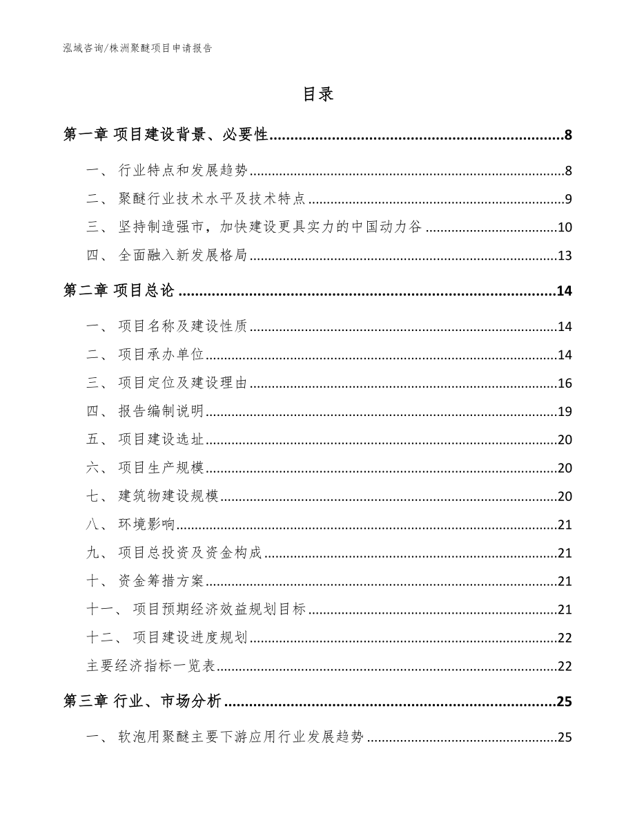 株洲聚醚项目申请报告_第2页