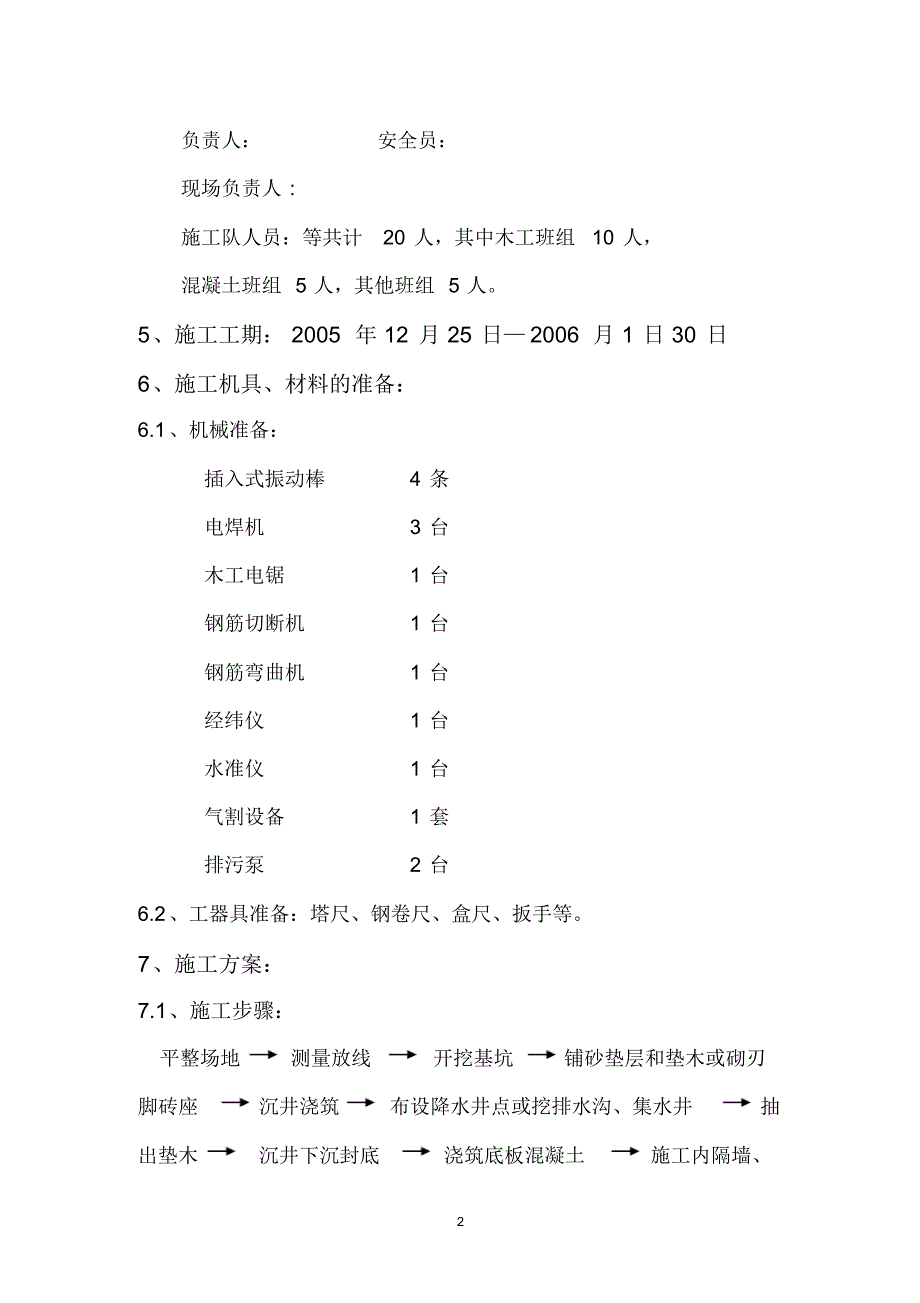 集水池施工方案(20220328001042)_第2页