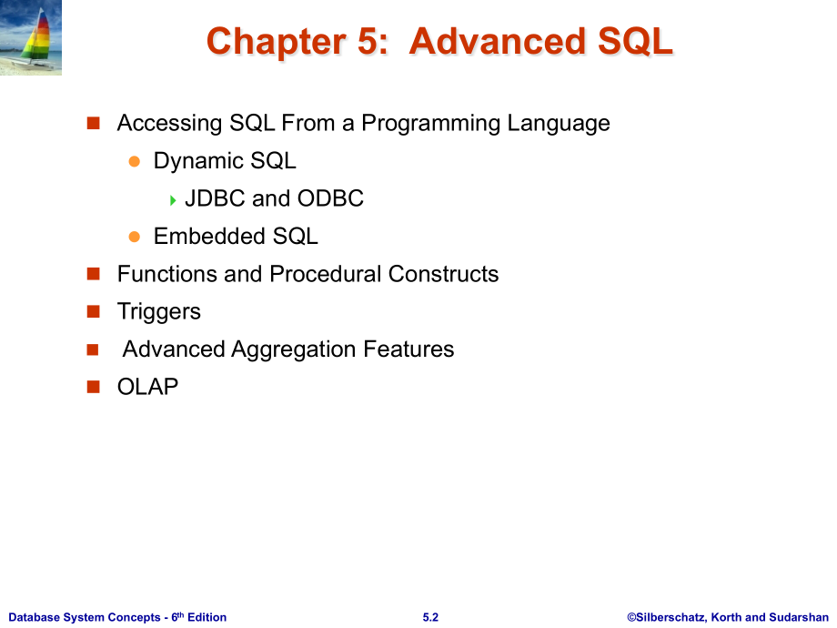山东大学数据库系统英语课件05高级SQL_第2页