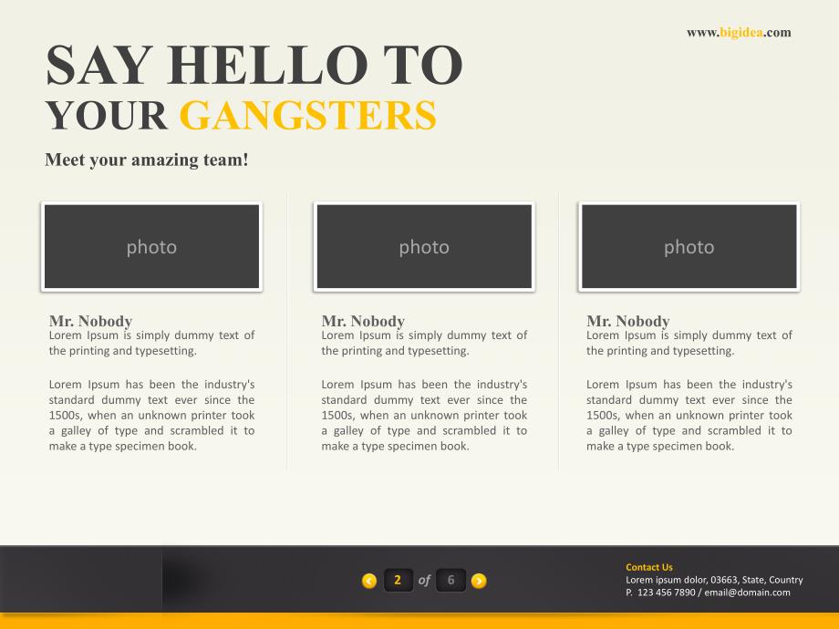 产品介绍PPT黄色模板_第3页