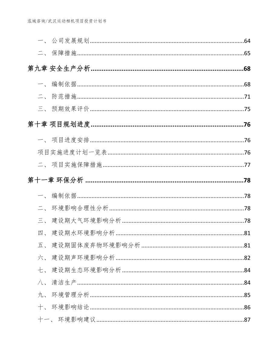 武汉运动相机项目投资计划书【范文参考】_第4页