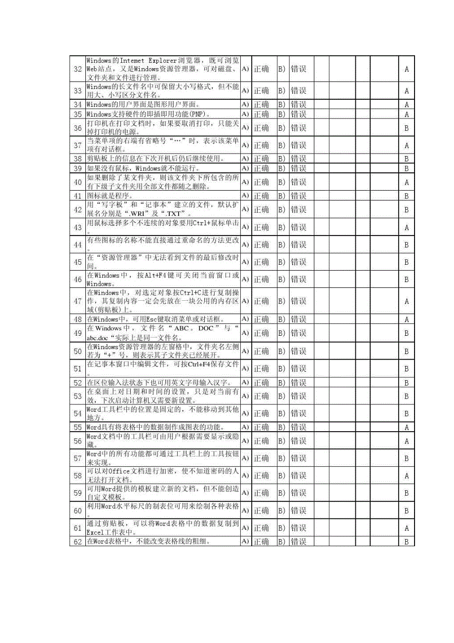 计算机技能考试中级题库_第3页