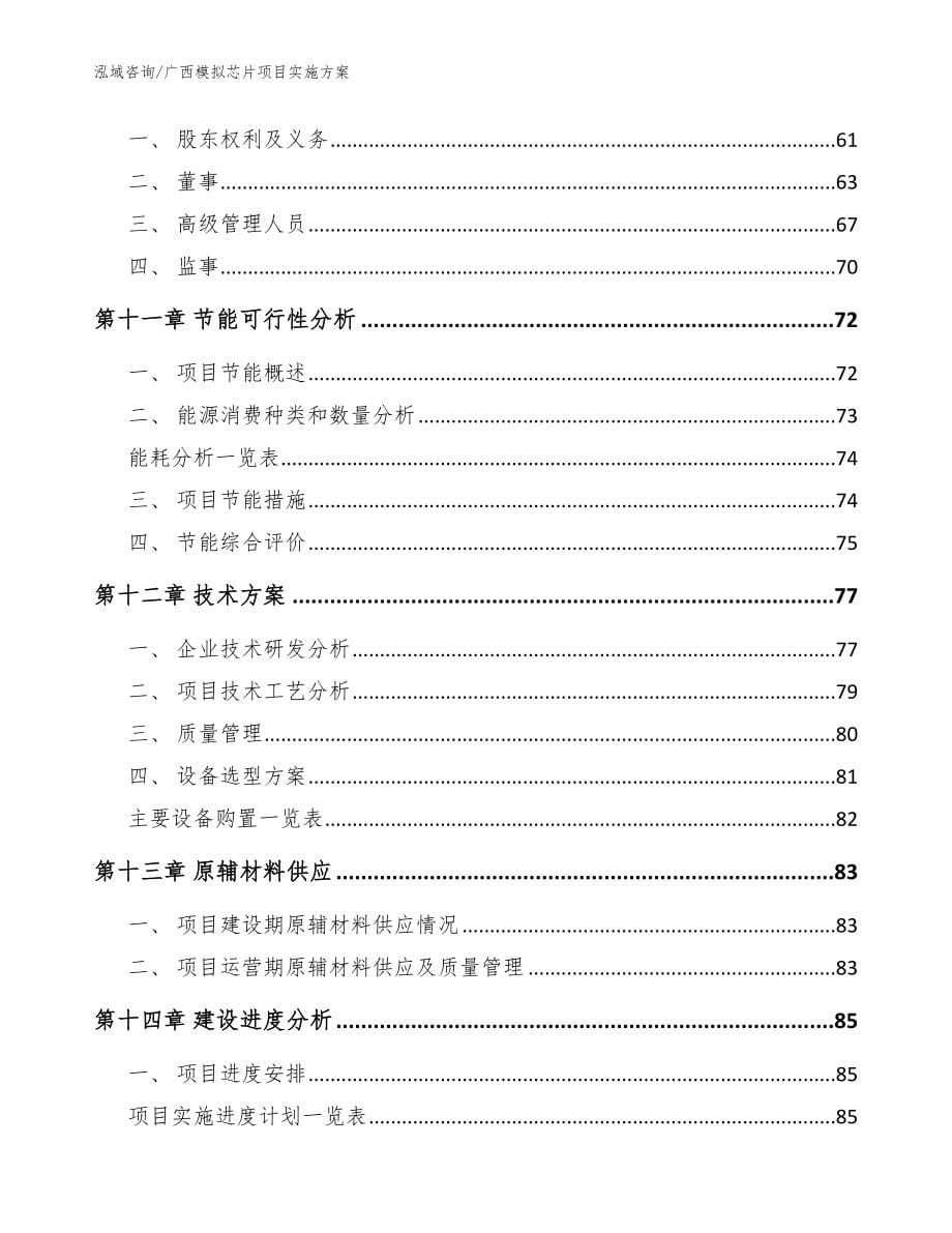 广西模拟芯片项目实施方案模板_第5页