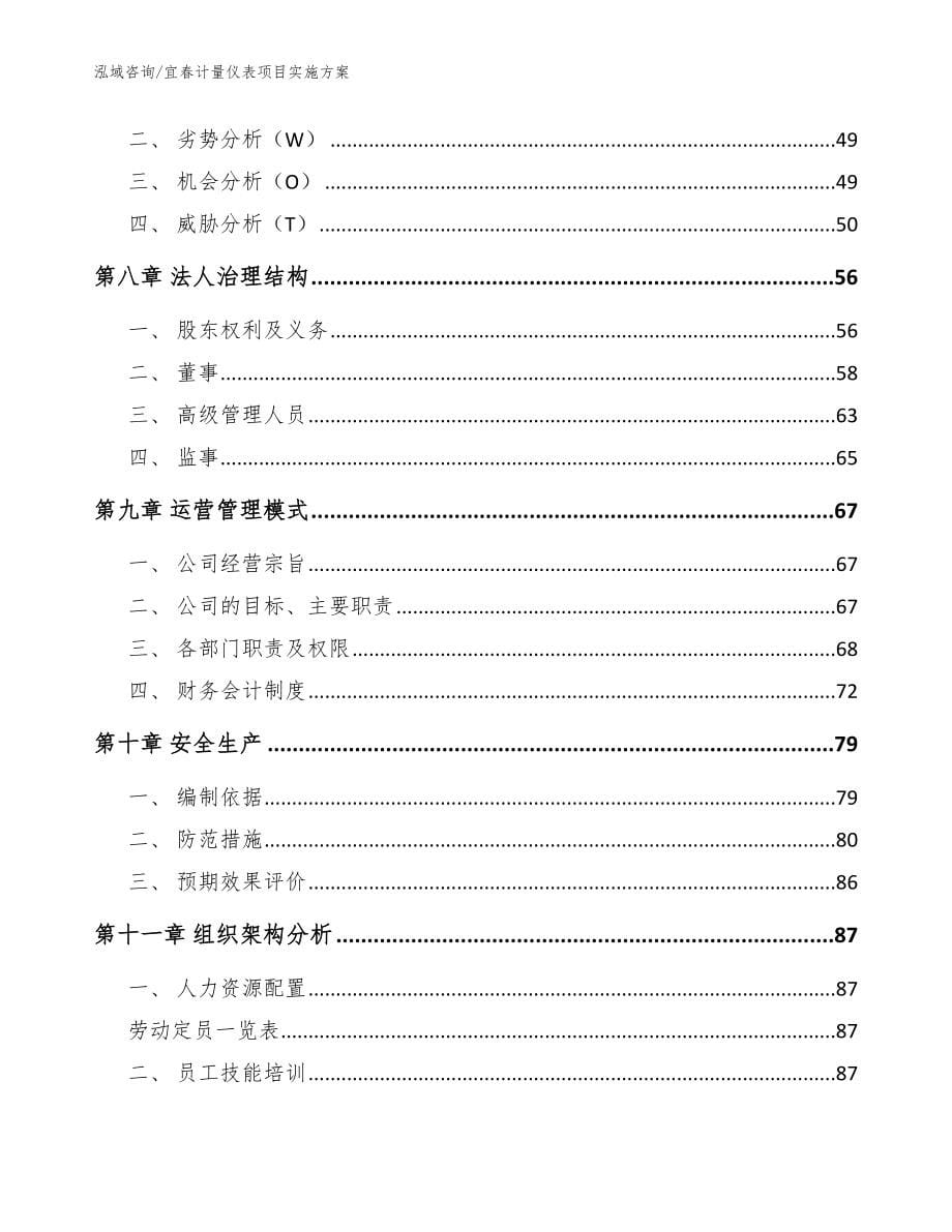 宜春计量仪表项目实施方案_参考模板_第5页