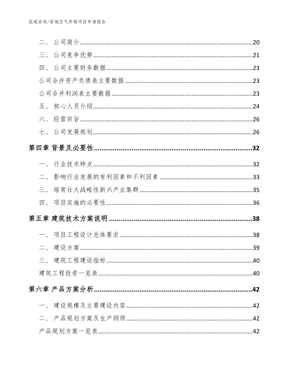 晋城空气炸锅项目申请报告（范文模板）_第4页