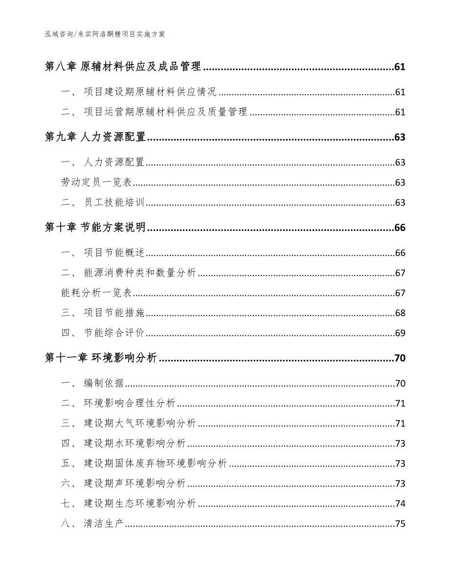 来宾阿洛酮糖项目实施方案_范文_第4页