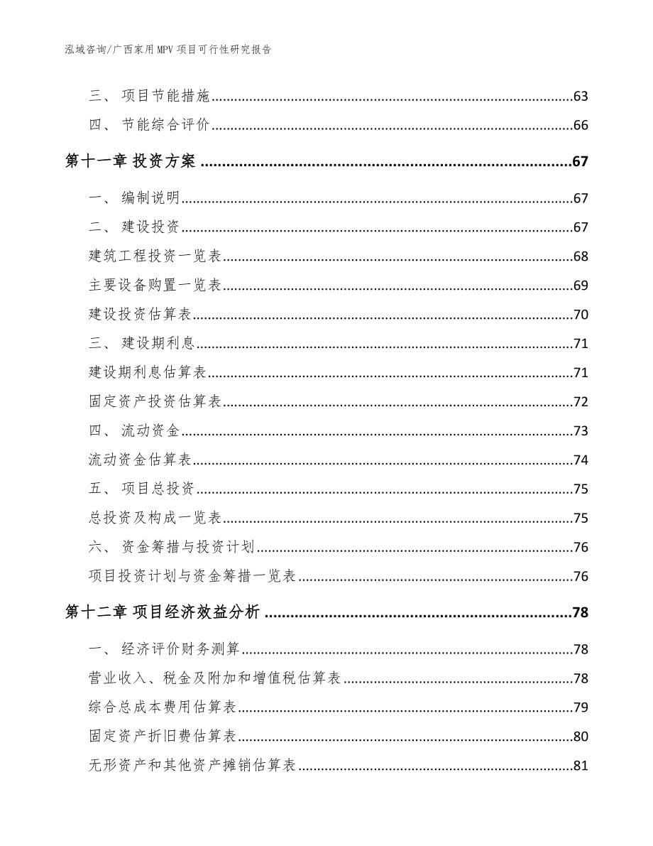 广西家用MPV项目可行性研究报告【参考模板】_第5页