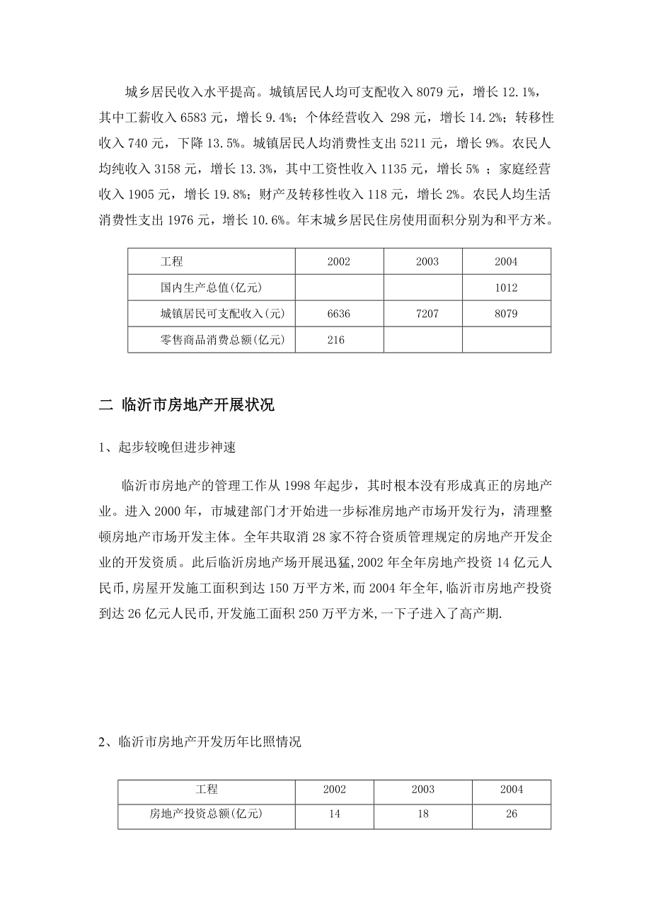 山东临沂市房地产市场调查报告02_第3页