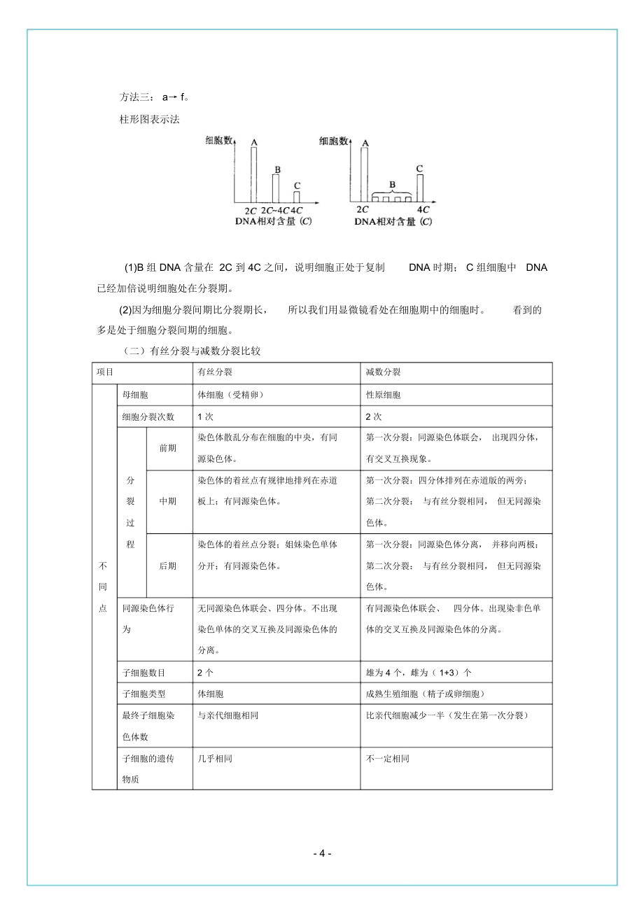 细胞的分化、衰老、凋亡与癌变教学案._第4页