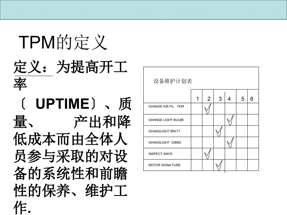 (QA-TPM)TPM的定义定义为提高开工率(UPTIME)、质_第2页