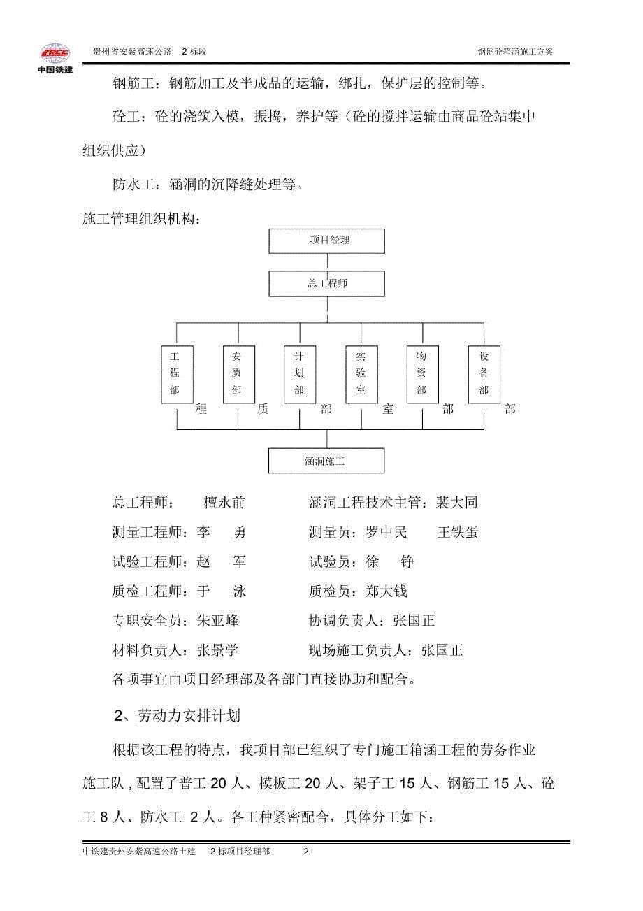 钢筋砼箱涵施工方案55465_第5页