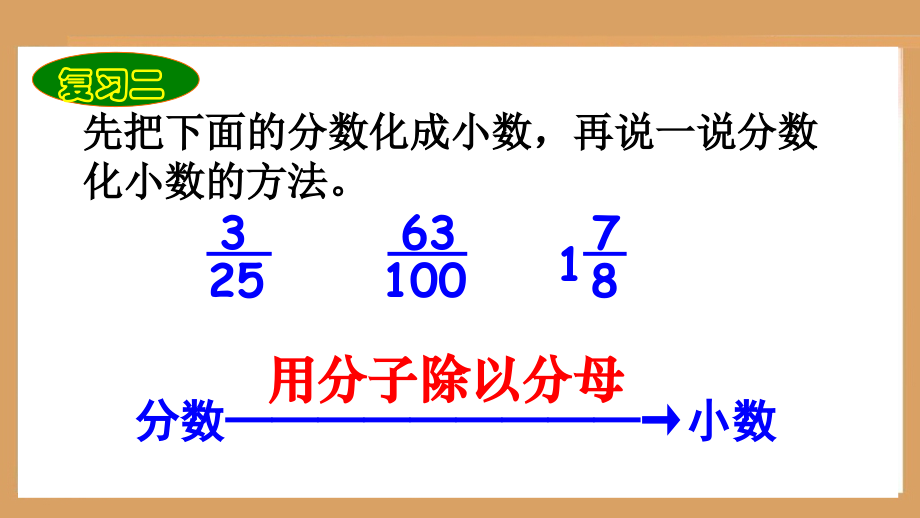 新人教版百分数和小数分数的互化课件_第3页