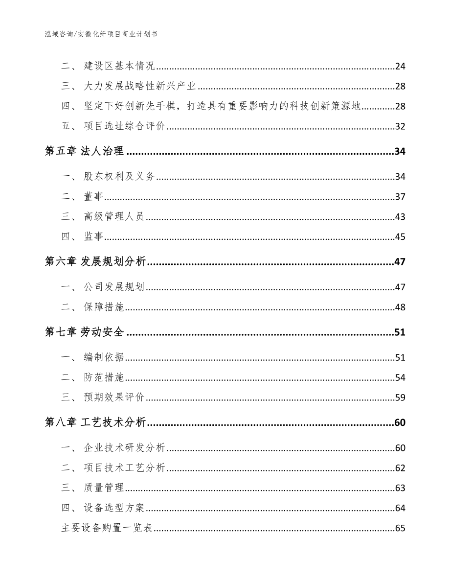 安徽化纤项目商业计划书【参考范文】_第2页