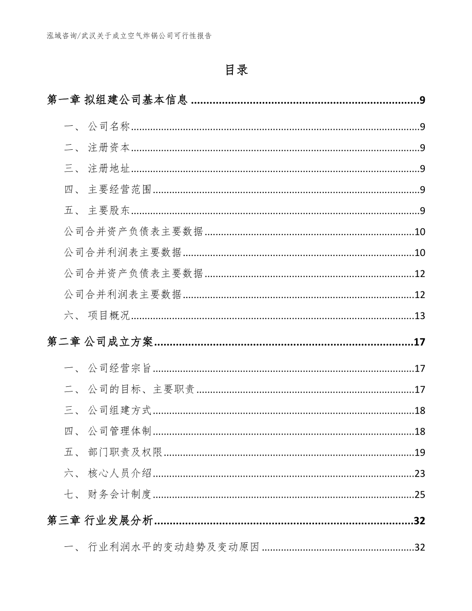 武汉关于成立空气炸锅公司可行性报告模板_第2页