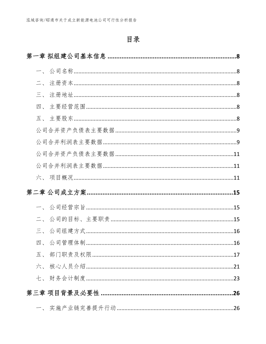 昭通市关于成立新能源电池公司可行性分析报告_第3页