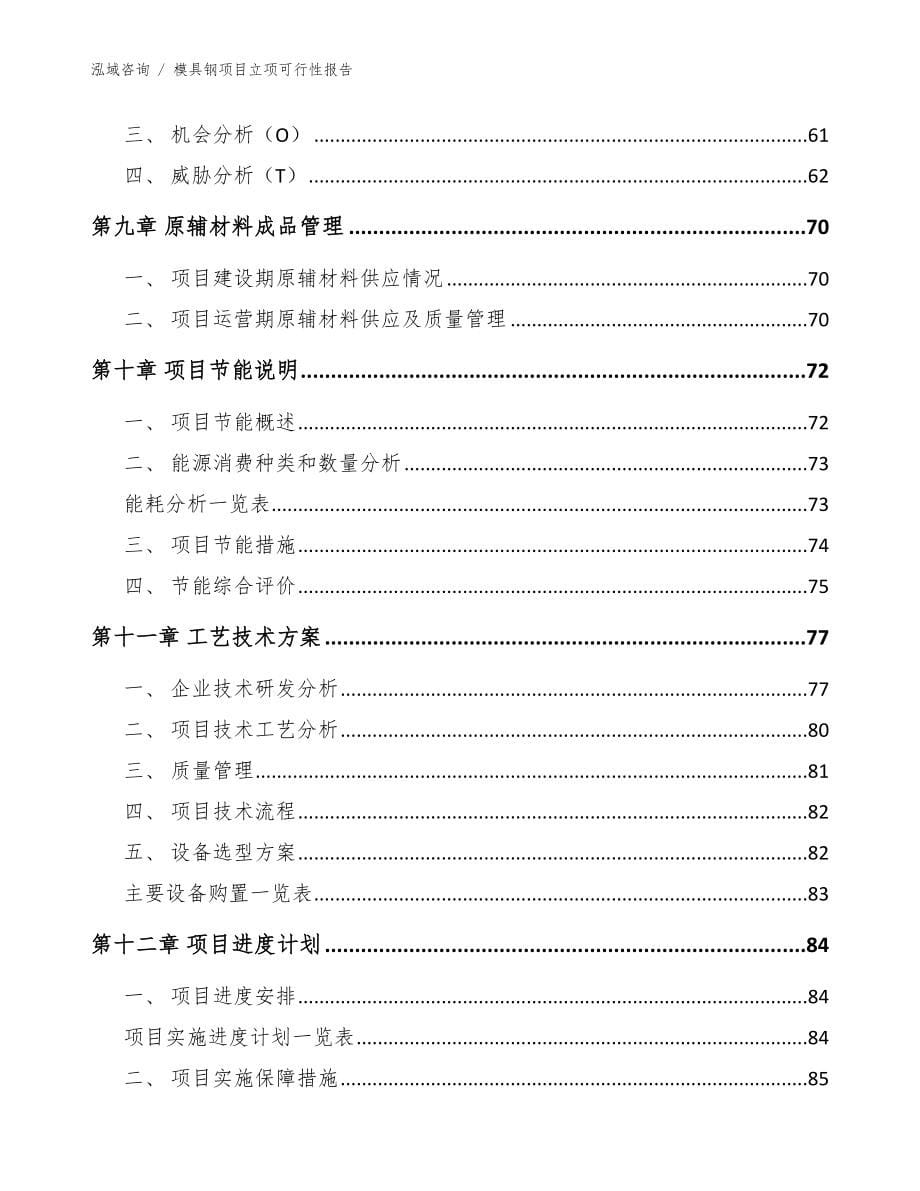 模具钢项目立项可行性报告_第5页