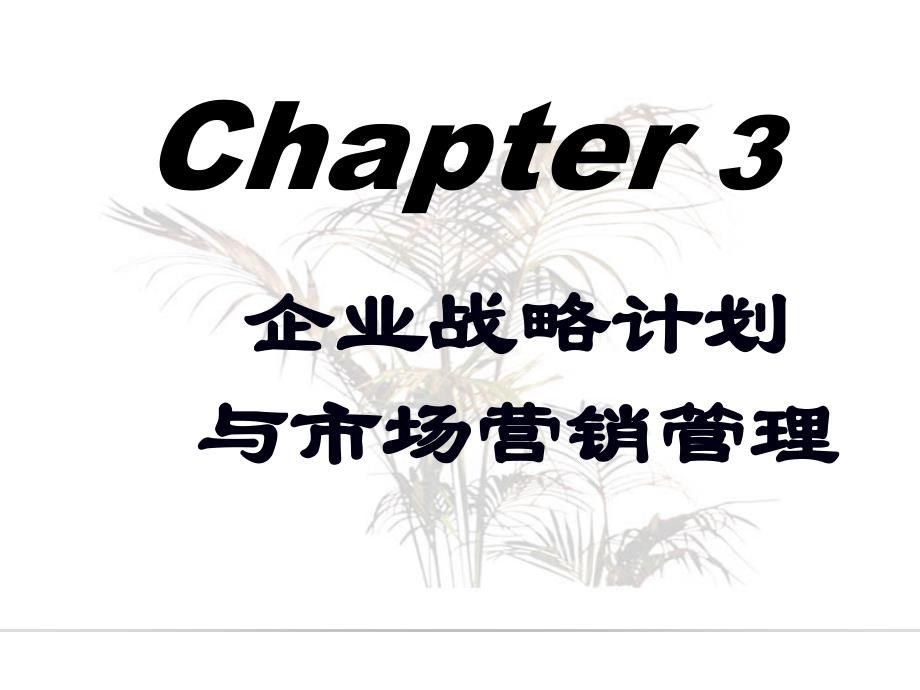 企业战略计划与市场营销管理教材(powerpoint 31页)_第1页