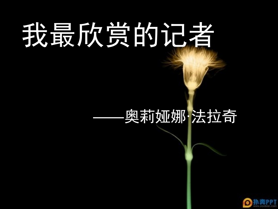 《我最欣赏的记者》PPT课件_第1页