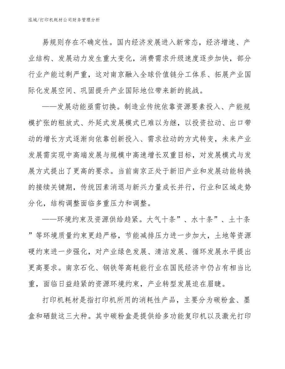 打印机耗材公司财务管理分析_第5页