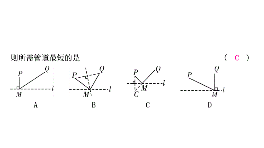 人教版8年级数学上册教辅作业课件第十三章 轴对称 课题学习　最短路径问题_第3页