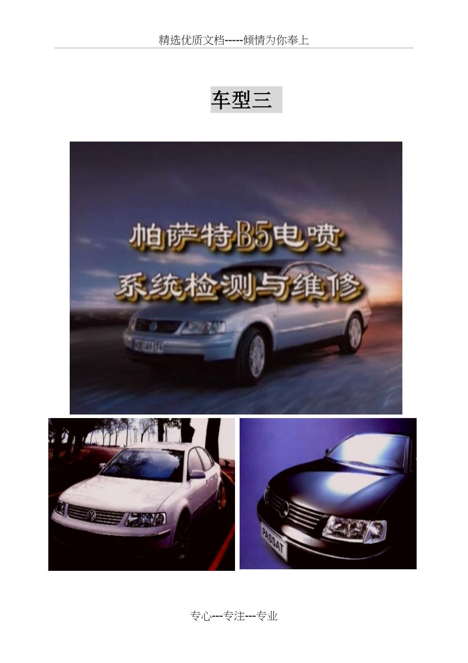 车型三帕萨特（PASSAT）_第1页