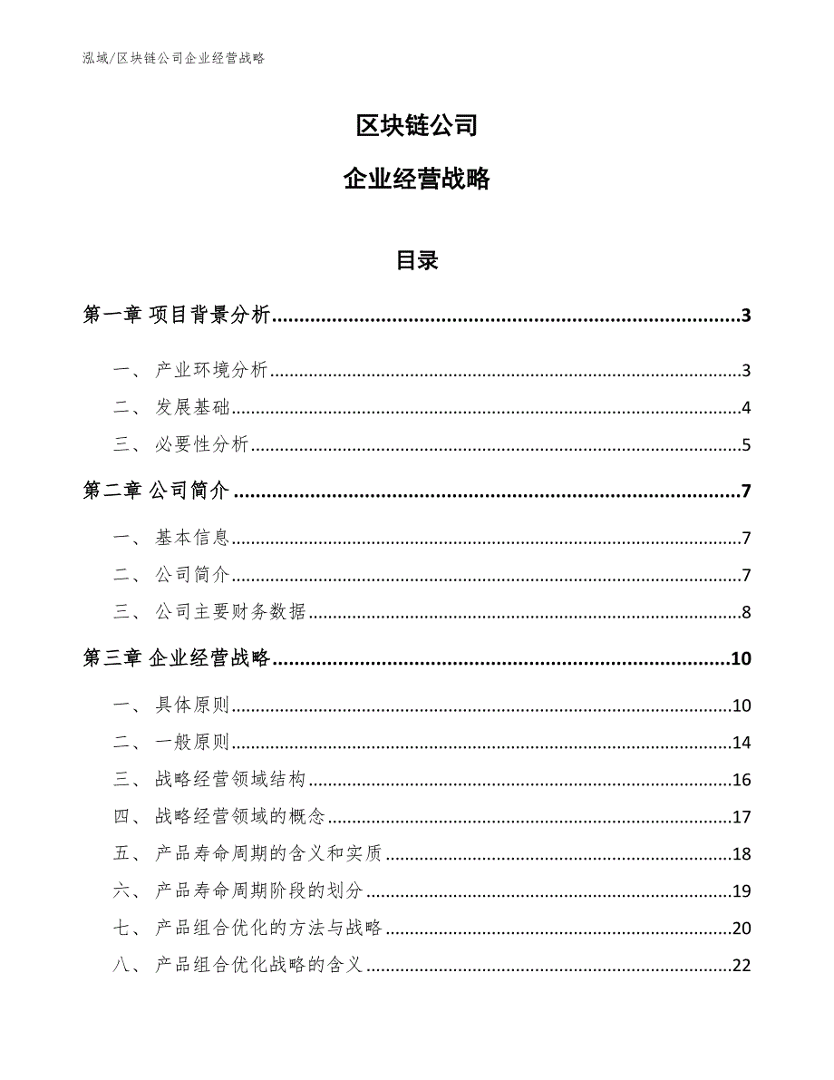 区块链公司企业经营战略【参考】_第1页