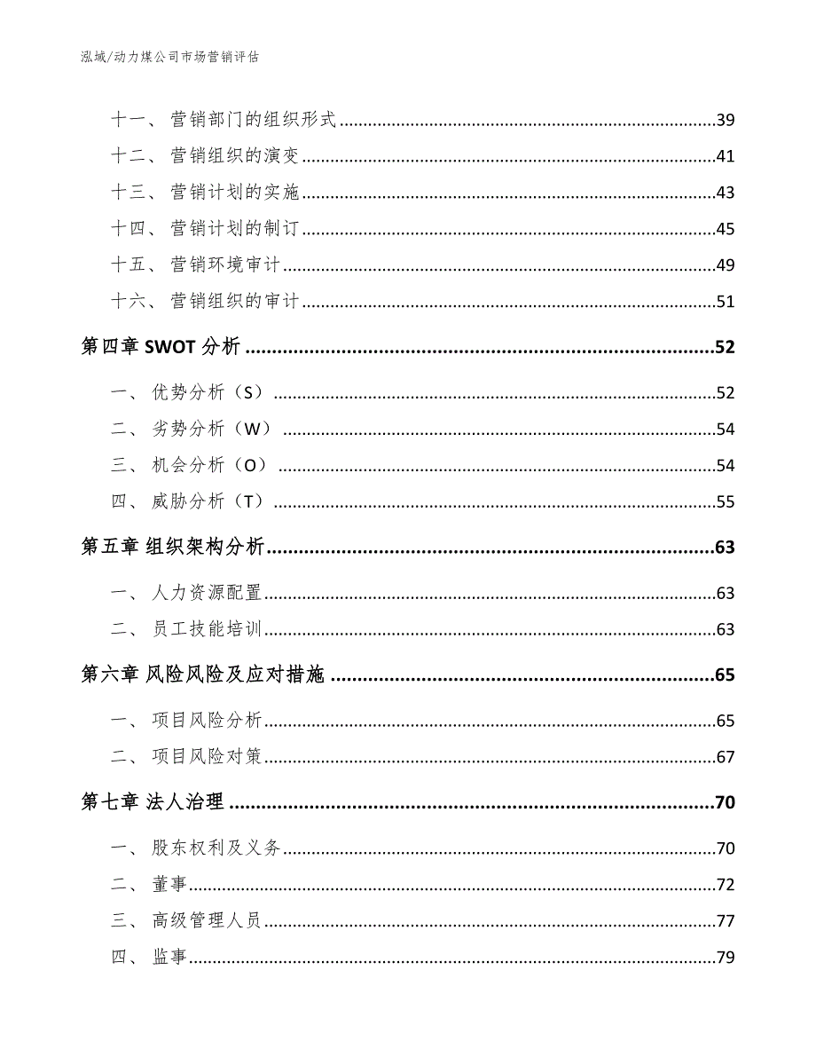 动力煤公司市场营销评估【范文】_第2页