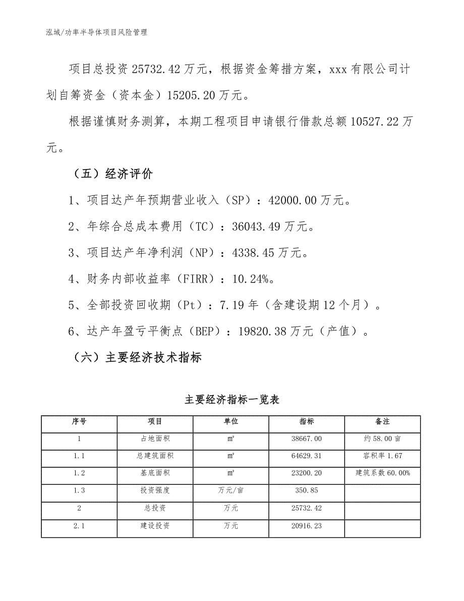 功率半导体项目风险管理（参考）_第5页