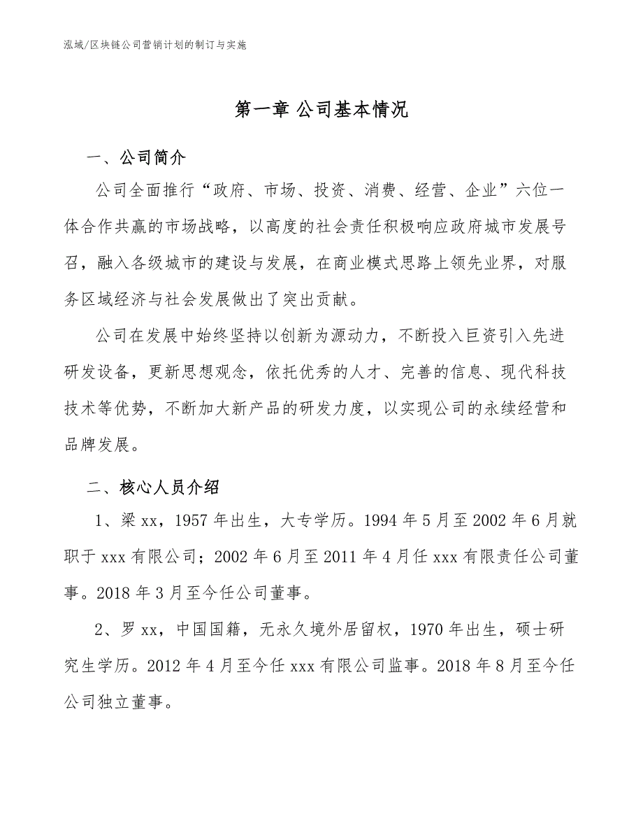 区块链公司营销计划的制订与实施（参考）_第4页