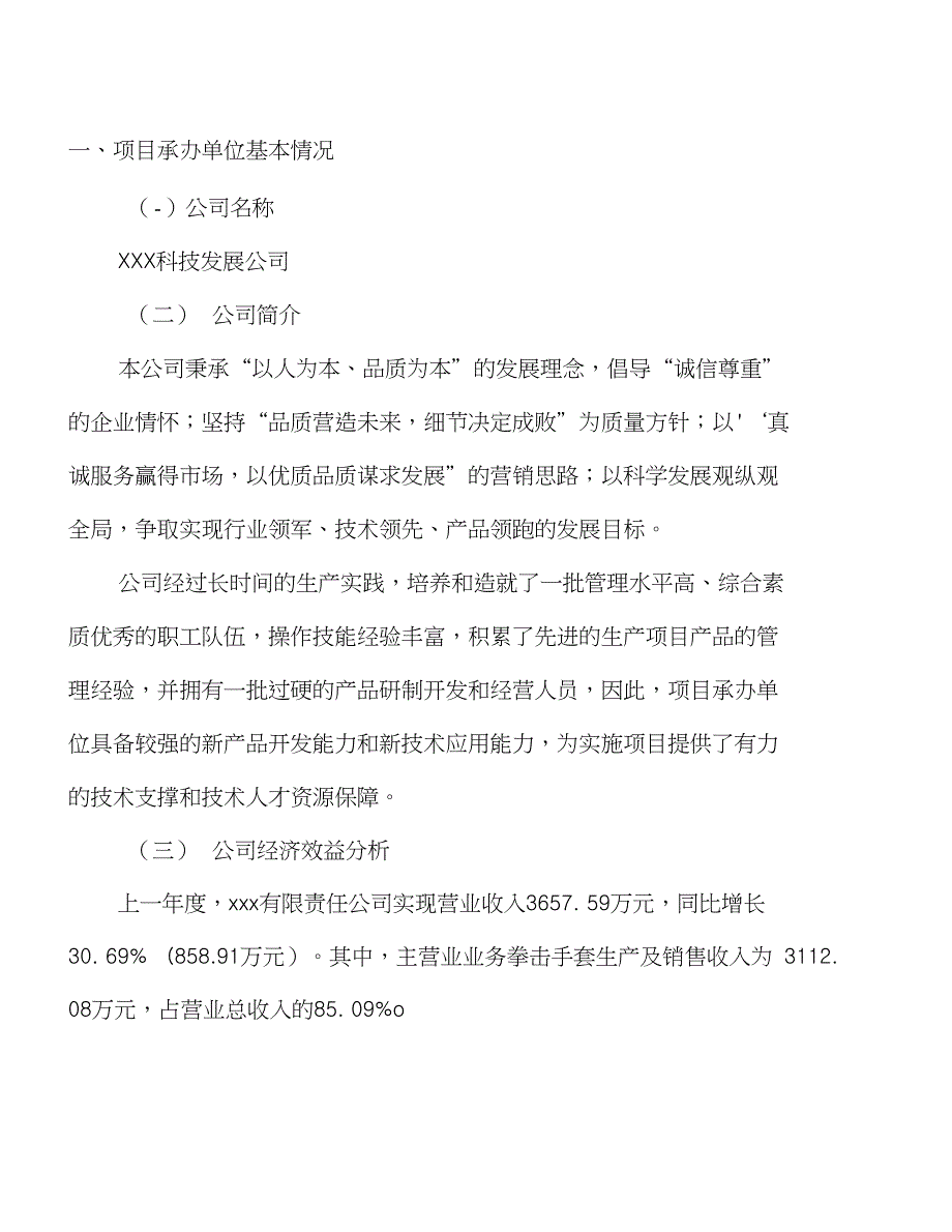 年产xxx拳击手套项目计划书（立项说明）_第2页