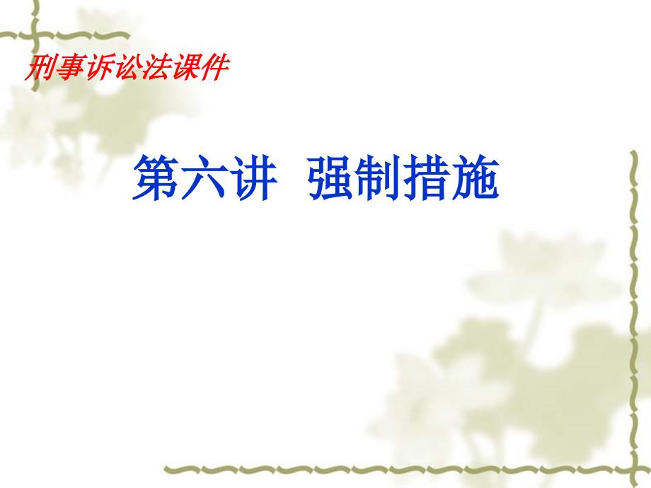 刑事诉讼法六章节强制措施_第1页